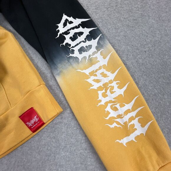 Shibori Threads Hoodie Mens XL Brand of Sacrifice Lifeblood Deathcore Metal Band - Picture 7 of 11